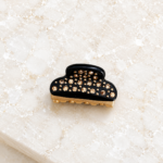 Black Full Crystals 3cm Hair Clip